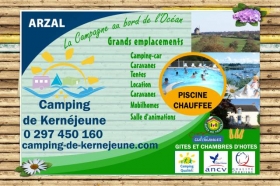 Camping et location mobil home 'Camping de kernéjeune' à Arzal