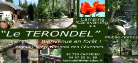 Mobil Home 'Camping LE TERONDEL **' à Camprieu