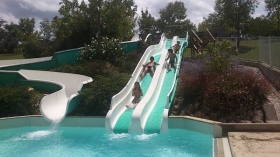 Insolite, luxe, confortable, Lodge, chalet, cottage, mobil-home 'Camping las patrasses 3*' à Biron